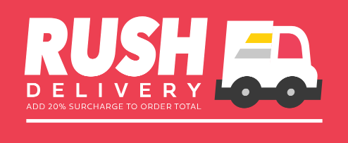 Rush delivery. Add simple 20% surcharge to order total.